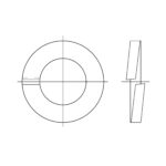 Federring Form B DIN 127 Edelstahl Federring DIN 7980 fuer Zylinderschraube Edelstahl