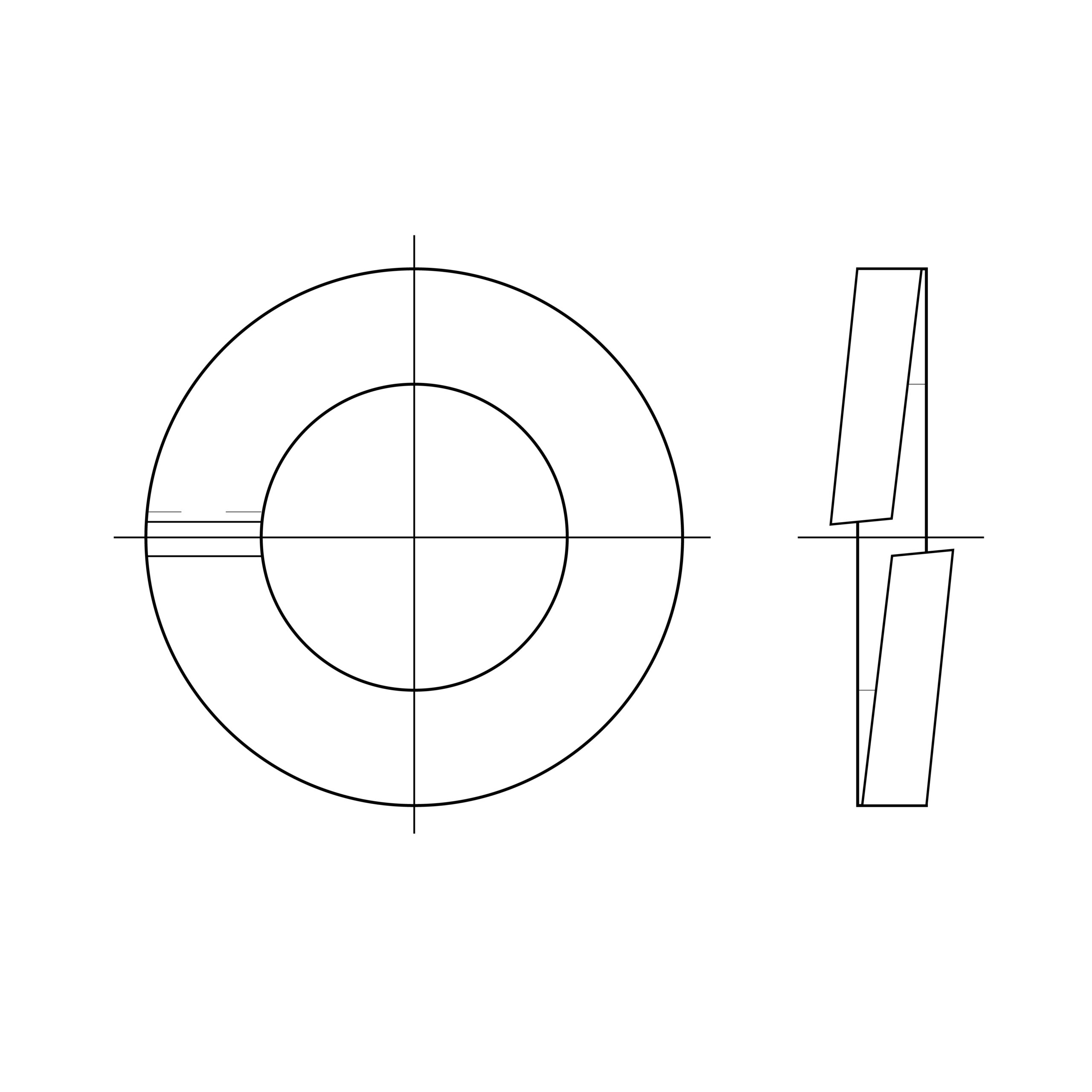Federring Form B DIN 127 Edelstahl Federring DIN 7980 fuer Zylinderschraube Edelstahl