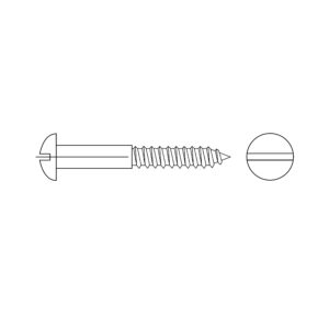 Halbrundholzschraube